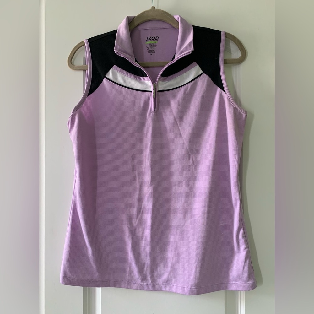 Izod lavender shirt.